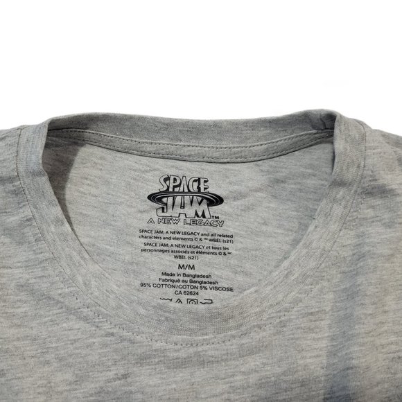 Space Jam A New Legacy Lebron James Light Grey Graphic T-Shirt - Picture 3 of 5